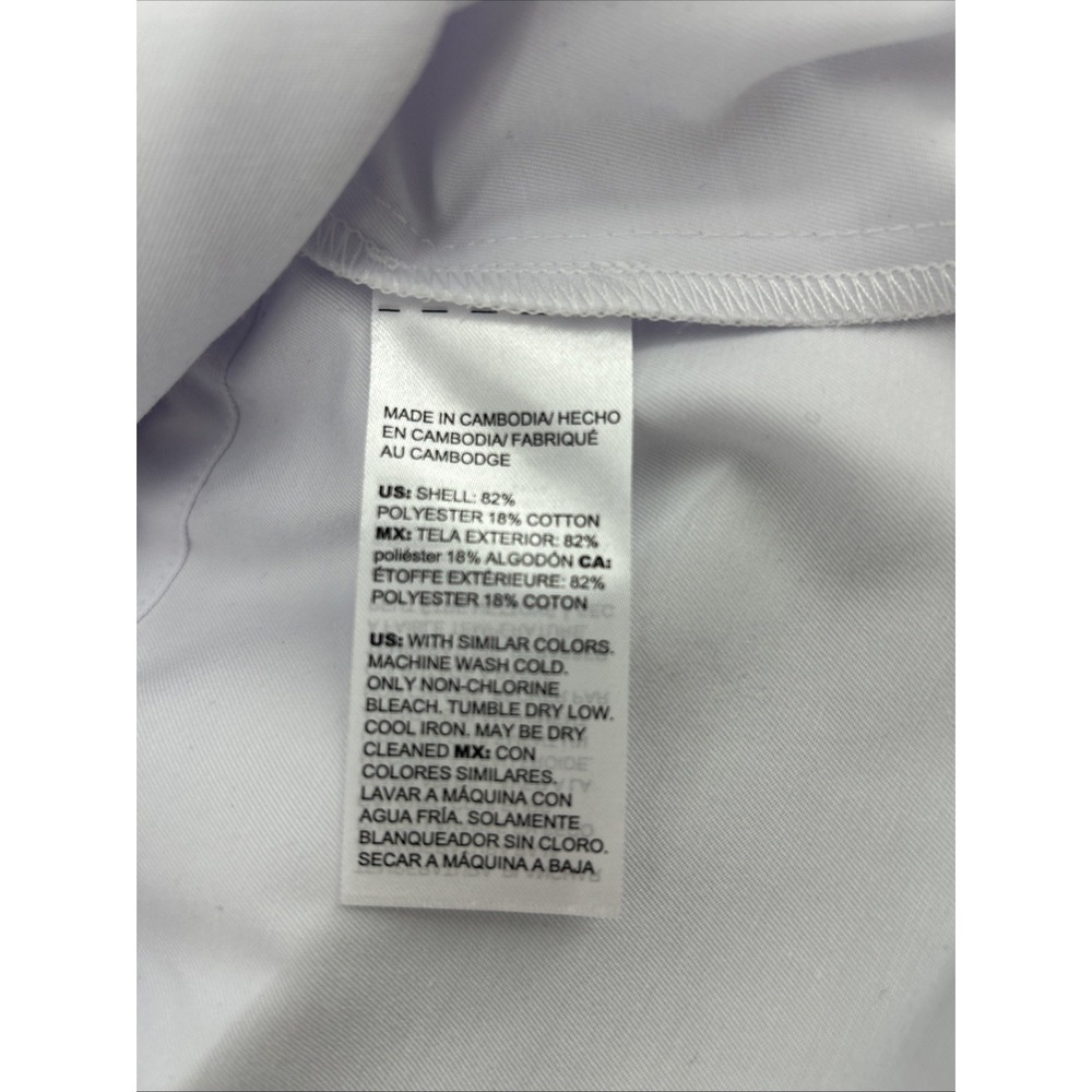 Chico's Jacket Women's Size 1 US 8-10 White Cotton Multi-Seasons Medium - Picture 4 of 16